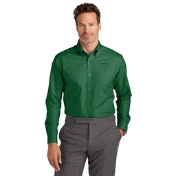 [101101105] TeamWorld Brooks Brothers Wrinkle-Free Stretch Nailhead Shirt (XS, Club Green, Full Color)