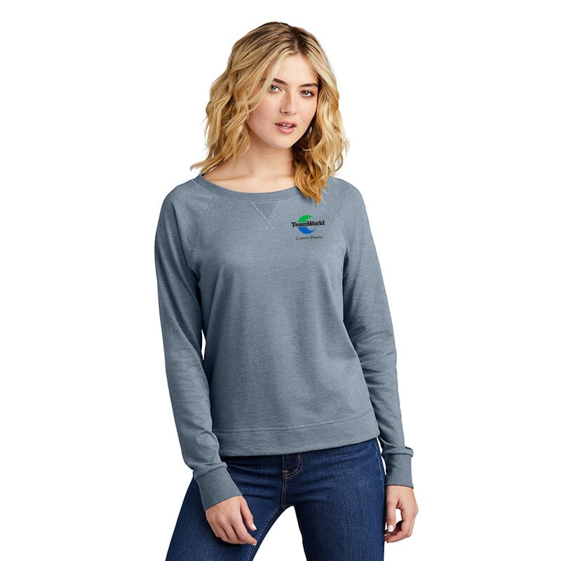 TeamWorld District Women’s Featherweight French Terry Long Sleeve Crew Neck