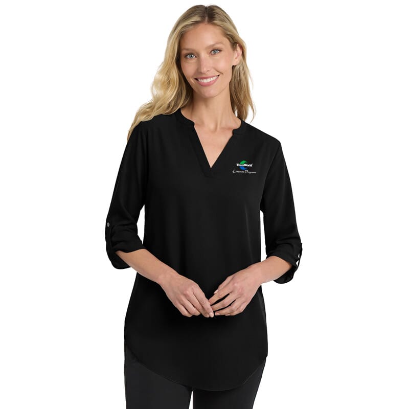 TeamWorld Port Authority Women's 3/4-Sleeve Tunic Blouse