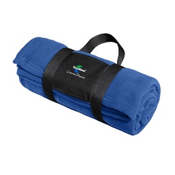 [101098253] TeamWorld Port Authority Fleece Blanket with Carrying Strap